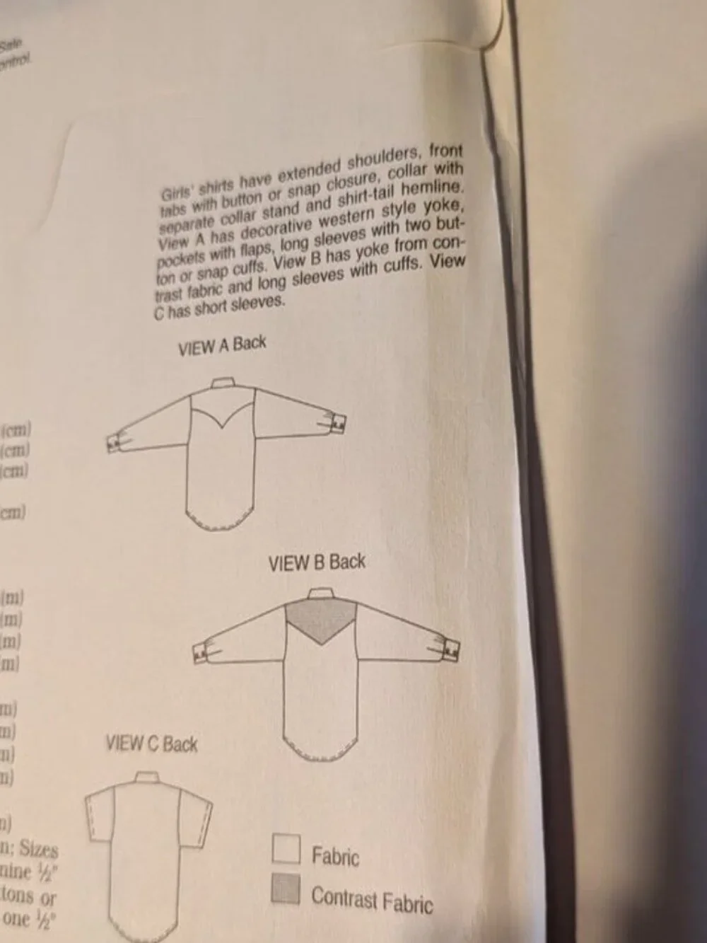 Kwik Sew 2308 Sewing Pattern Girls Shirt UNCUT NEW 8-14